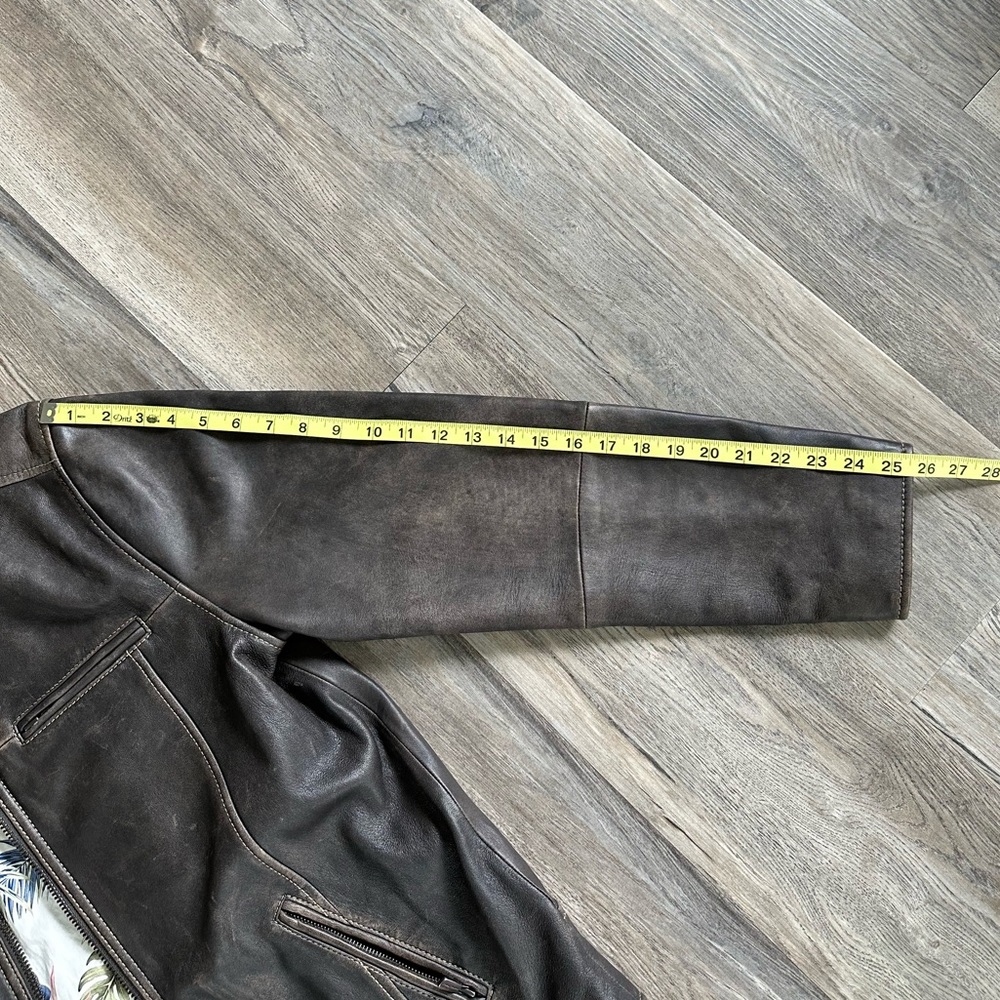 Tommy Bahama Men’s Rocker Highway Leather Jacket- Size Small - Picture 7 of 8
